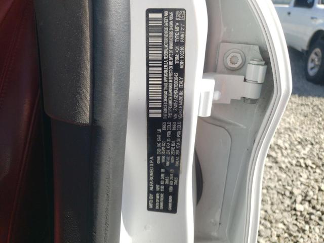ZASFAKBNXJ7B93642 - 2018 ALFA ROMEO STELVIO TI WHITE photo 12