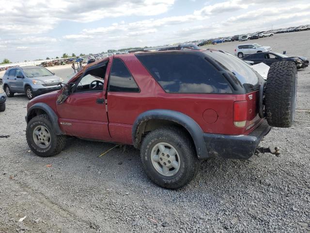 1GNCT18WXTK235119 - 1996 CHEVROLET BLAZER RED photo 2