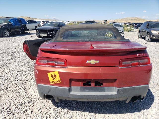 2G1FB3D37E9210448 - 2014 CHEVROLET CAMARO LT RED photo 6