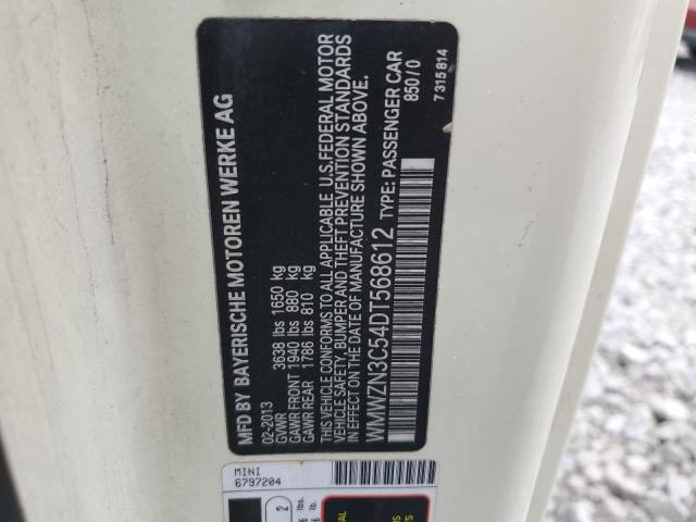 WMWZN3C54DT568612 - 2013 MINI COOPER CREAM photo 12