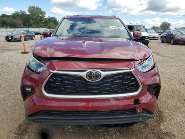 5TDHZRBH9NS206843 - 2022 TOYOTA HIGHLANDER XLE RED photo 5