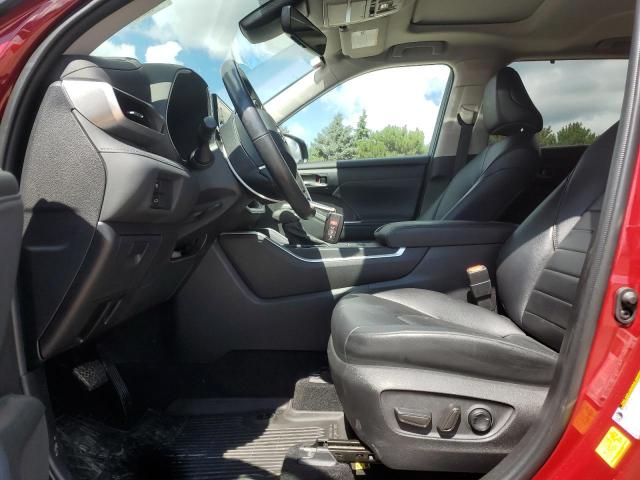 5TDHZRBH9NS206843 - 2022 TOYOTA HIGHLANDER XLE RED photo 7