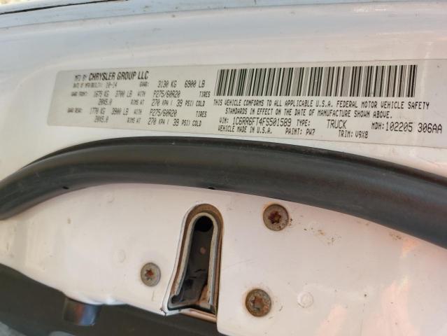 1C6RR6FT4FS501589 - 2015 RAM 1500 ST WHITE photo 12