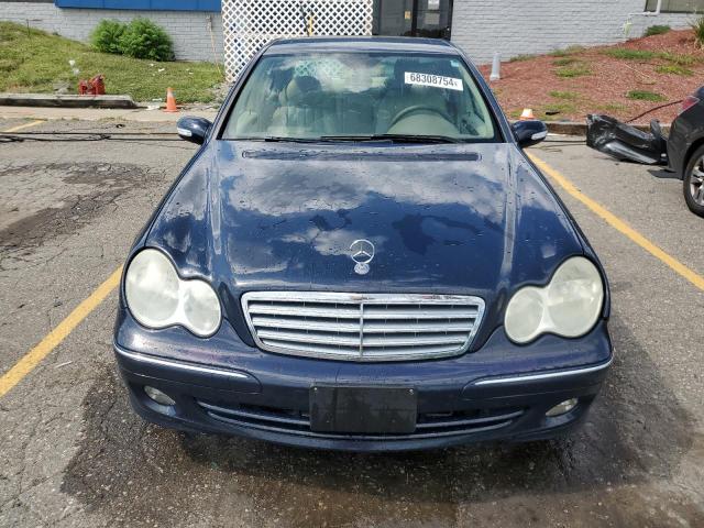 WDBRF81J75F644609 - 2005 MERCEDES-BENZ C 240 4MATIC BLUE photo 5