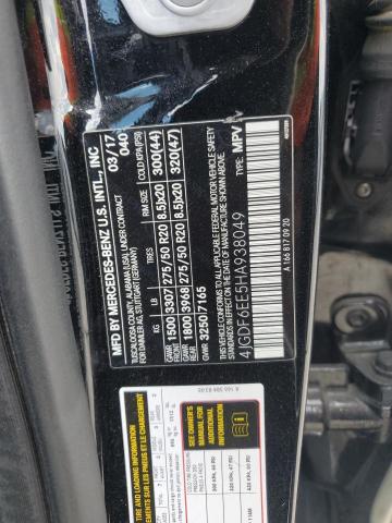 4JGDF6EE5HA938049 - 2017 MERCEDES-BENZ GLS 450 4MATIC BLACK photo 13