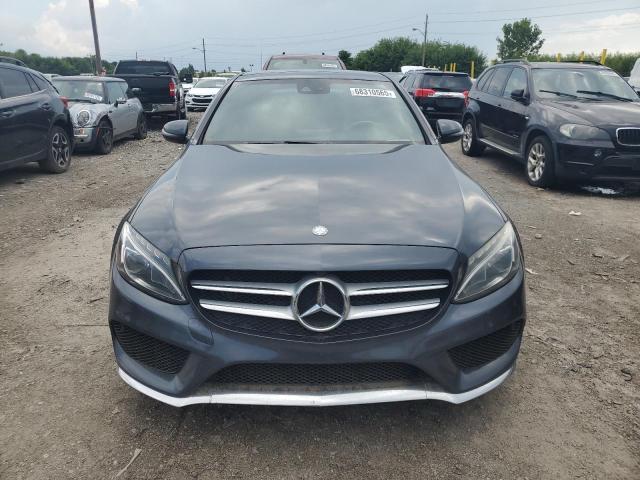 55SWF4KB8GU122808 - 2016 MERCEDES-BENZ C 300 4MATIC BLUE photo 5