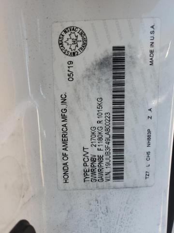 19UUB3F49LA800223 - 2020 ACURA TLX TECHNOLOGY 白色 照片 13