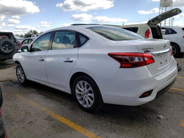 3N1AB7AP2KY313386 - 2019 NISSAN SENTRA S WHITE photo 2