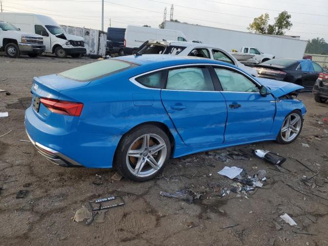 WAUDACF56MA012184 - 2021 AUDI A5 PREMIUM 45 BLUE photo 3