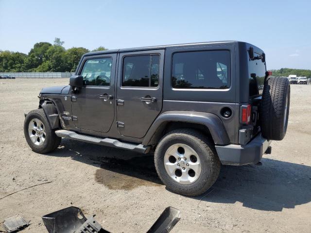 1C4HJWEG2EL283399 - 2014 JEEP WRANGLER UNLIMITED SAHARA GRAY photo 2