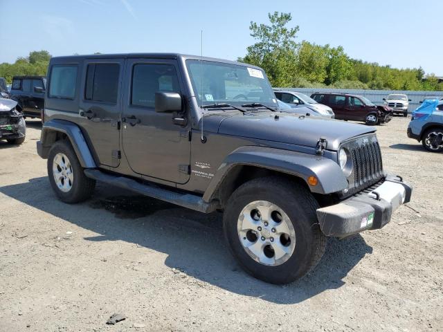 1C4HJWEG2EL283399 - 2014 JEEP WRANGLER UNLIMITED SAHARA GRAY photo 4