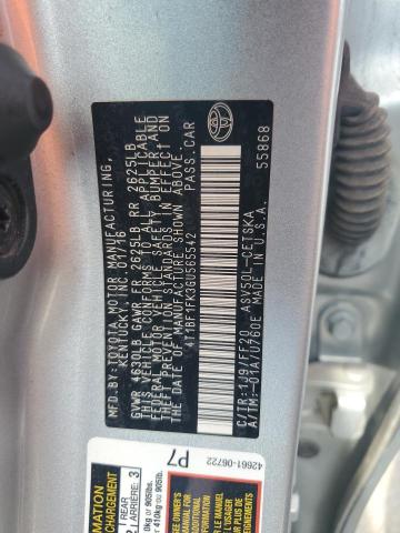 4T1BF1FK3GU565542 - 2016 TOYOTA CAMRY LE فضي صورة 12
