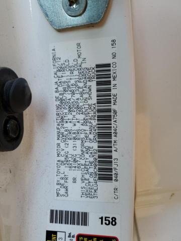 3TMLU4EN0CM090782 - 2012 TOYOTA TACOMA DOUBLE CAB Weiß Foto 12