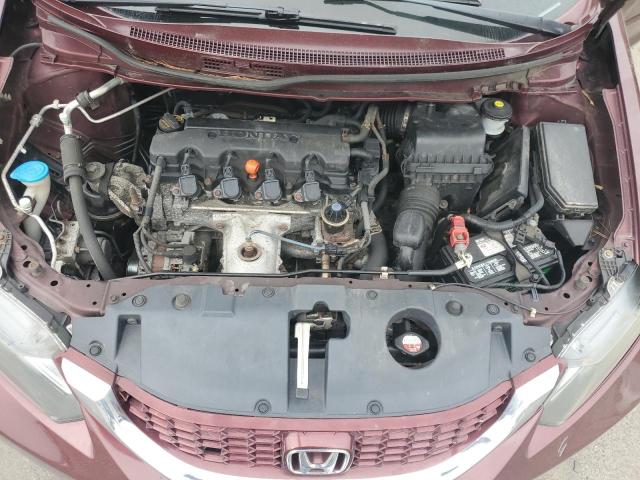 19XFB2F55DE204244 - 2013 HONDA CIVIC LX Bordo foto 11