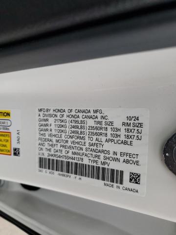 2HKRS4H75SH441378 - 2025 HONDA CR-V EXL Ağ foto 13