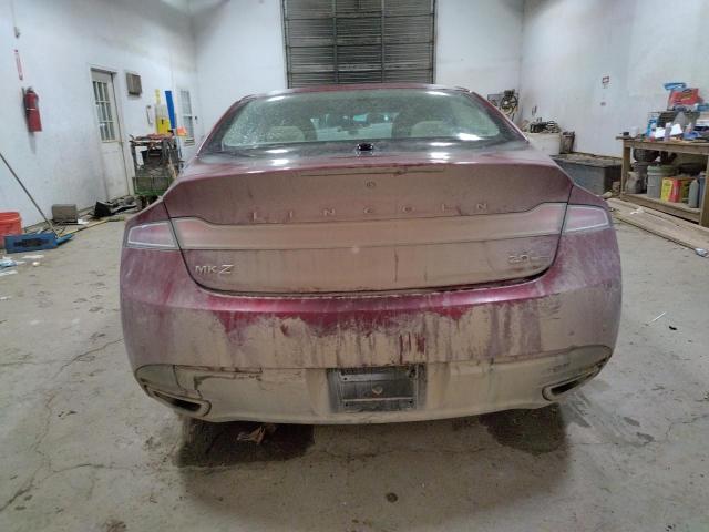 3LN6L2G90DR804186 - 2013 LINCOLN MKZ BURGUNDY photo 6