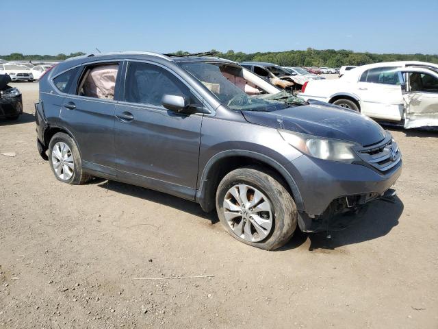 5J6RM4H7XEL038257 - 2014 HONDA CR-V EXL GRAY photo 4