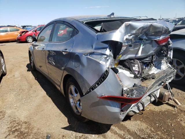 5NPDH4AE4FH548235 - 2015 HYUNDAI ELANTRA SE SILVER photo 2