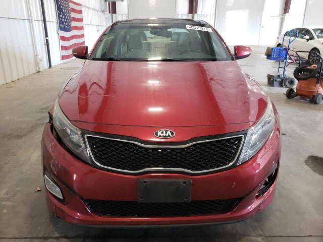 5XXGN4A72EG292453 - 2014 KIA OPTIMA EX RED photo 5