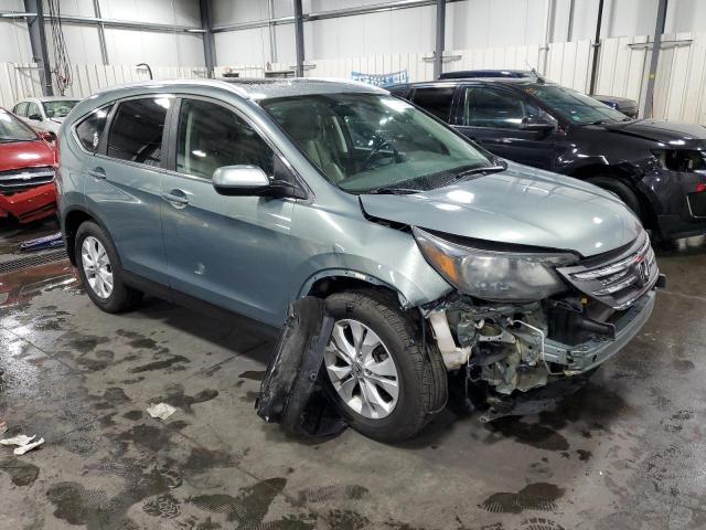 2HKRM4H7XCH601895 - 2012 HONDA CR-V EXL BLUE photo 4