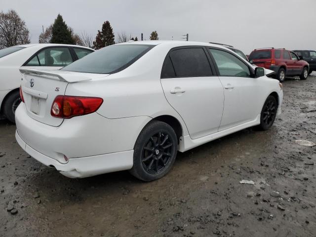 1NXBU40E09Z044162 - 2009 TOYOTA COROLLA BASE WHITE photo 3