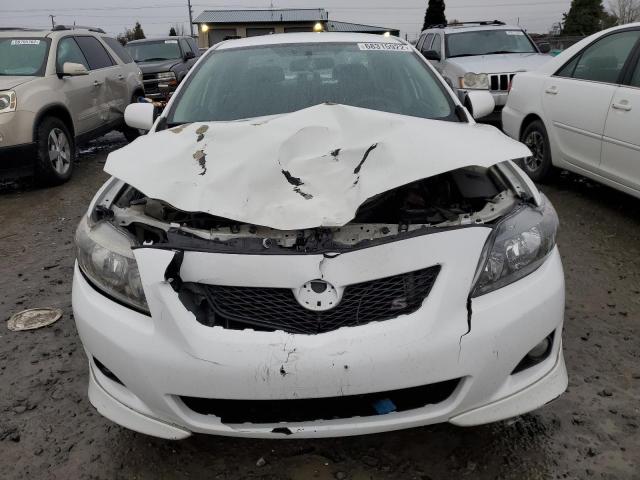1NXBU40E09Z044162 - 2009 TOYOTA COROLLA BASE WHITE photo 5