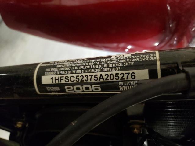 1HFSC52375A205276 - 2005 HONDA VTX1300 R RED photo 10