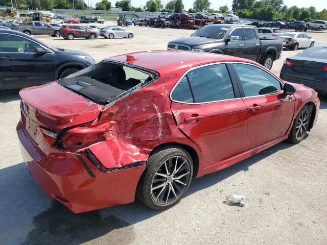 4T1T11AK5RU240503 - 2024 TOYOTA CAMRY SE NIGHT SHADE RED photo 3