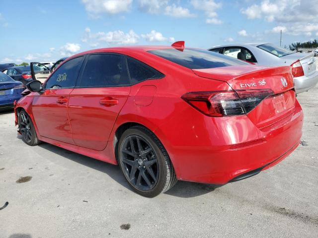 2HGFE2F56NH590588 - 2022 HONDA CIVIC SPORT 红色 照片 2