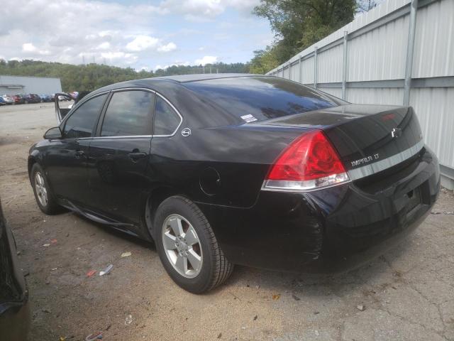 2G1WT57K291127171 - 2009 CHEVROLET IMPALA 1LT BLACK photo 2