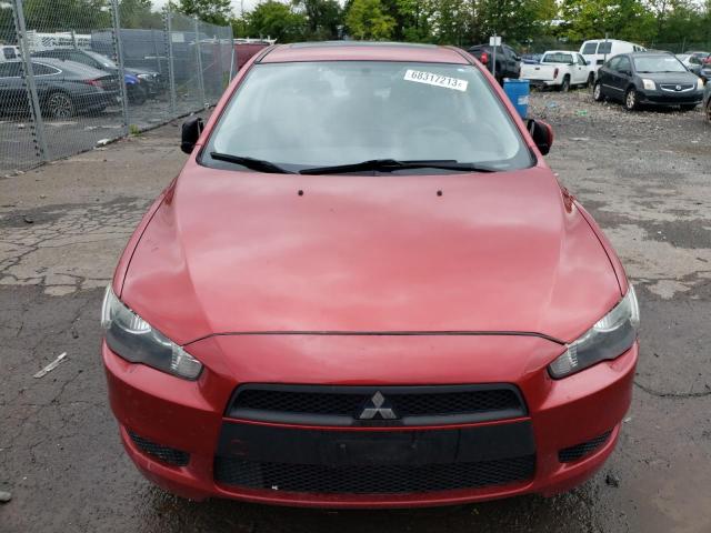 JA32U2FU7BU018623 - 2011 MITSUBISHI LANCER ES/ES SPORT RED photo 5