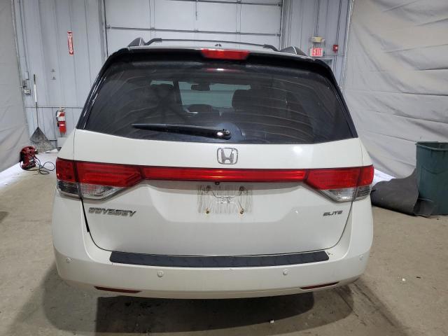5FNRL5H95EB021370 - 2014 HONDA ODYSSEY TOURING WHITE photo 6