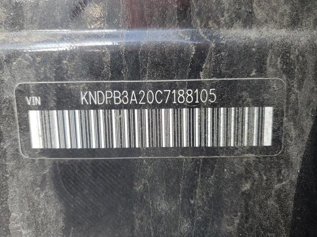 KNDPB3A20C7188105 - 2012 KIA SPORTAGE BASE BLACK photo 13