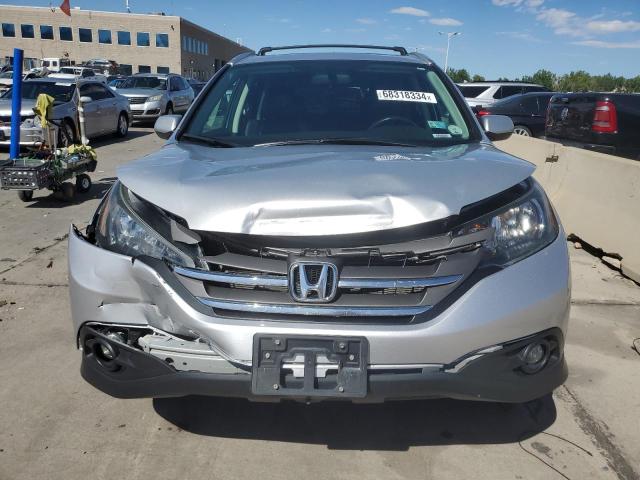 2HKRM4H79EH607528 - 2014 HONDA CR-V EXL SILVER photo 5