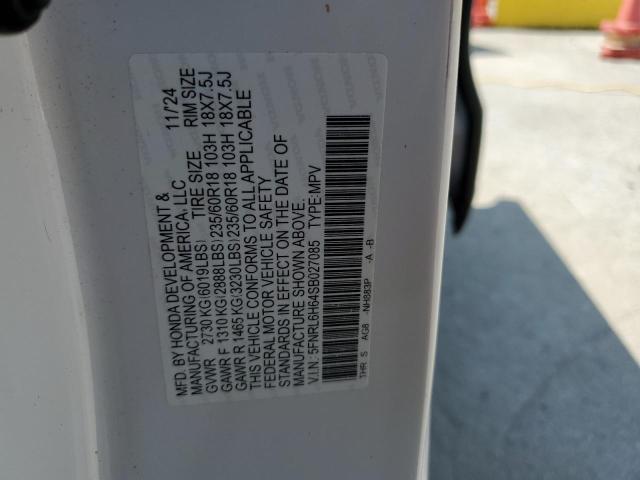 5FNRL6H64SB027085 - 2025 HONDA ODYSSEY EXL 白色 照片 13