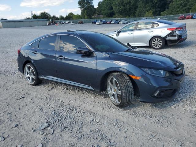 19XFC1F7XLE021851 - 2020 HONDA CIVIC EXL BLUE photo 4