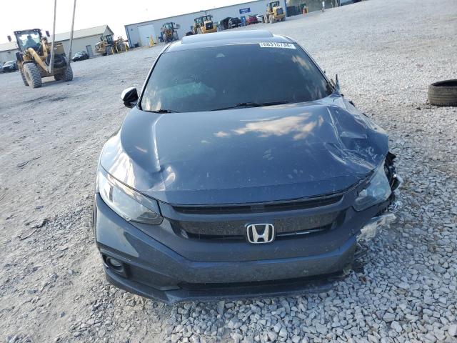 19XFC1F7XLE021851 - 2020 HONDA CIVIC EXL BLUE photo 5