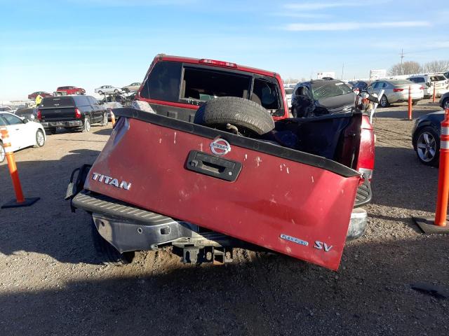 1N6BA0ED6FN501081 - 2015 NISSAN TITAN S BURGUNDY photo 6