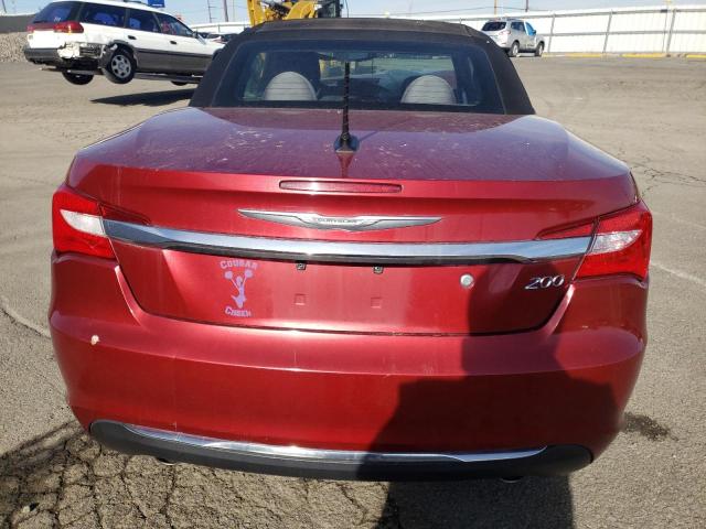 1C3BCBEGXCN258541 - 2012 CHRYSLER 200 TOURING RED photo 6