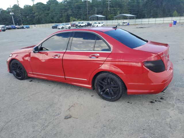 WDDGF8AB9DG074158 - 2013 MERCEDES-BENZ C 300 4MATIC RED photo 2