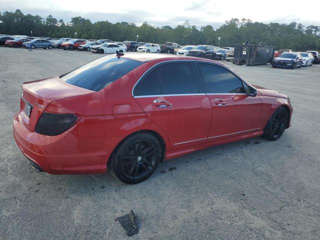 WDDGF8AB9DG074158 - 2013 MERCEDES-BENZ C 300 4MATIC RED photo 3