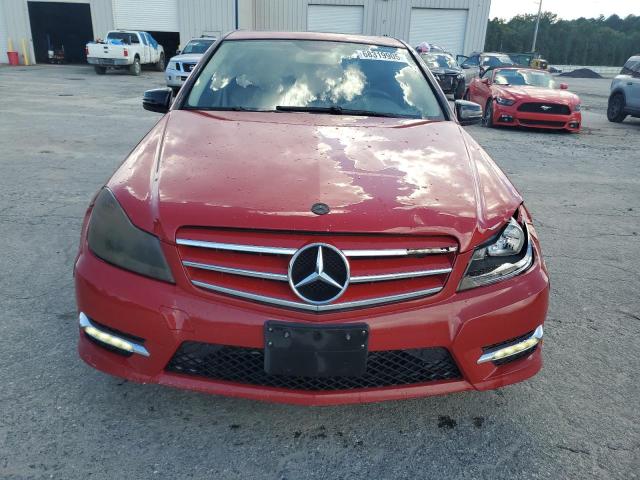 WDDGF8AB9DG074158 - 2013 MERCEDES-BENZ C 300 4MATIC RED photo 5