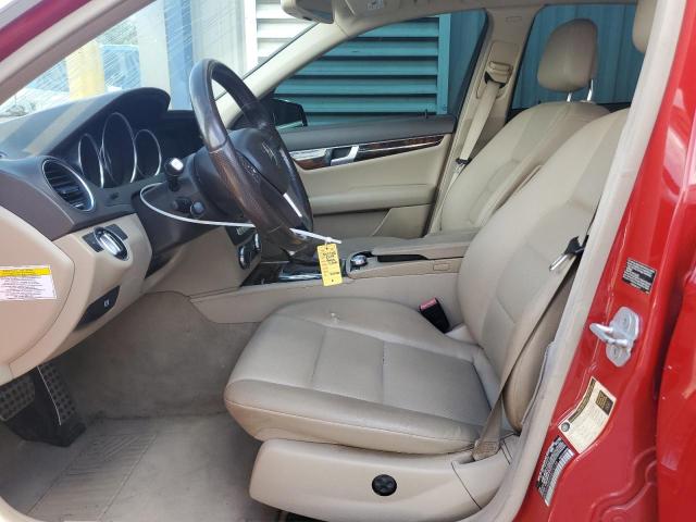 WDDGF8AB9DG074158 - 2013 MERCEDES-BENZ C 300 4MATIC RED photo 7