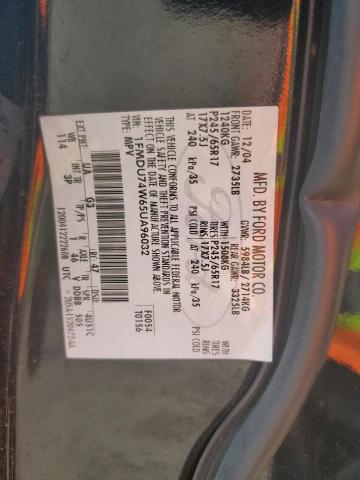 1FMDU74W65UA96032 - 2005 FORD EXPLORER EDDIE BAUER Սև լուսանկար 14