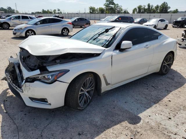 JN1EV7EL1HM553962 - 2017 INFINITI Q60 PREMIUM WHITE photo 1