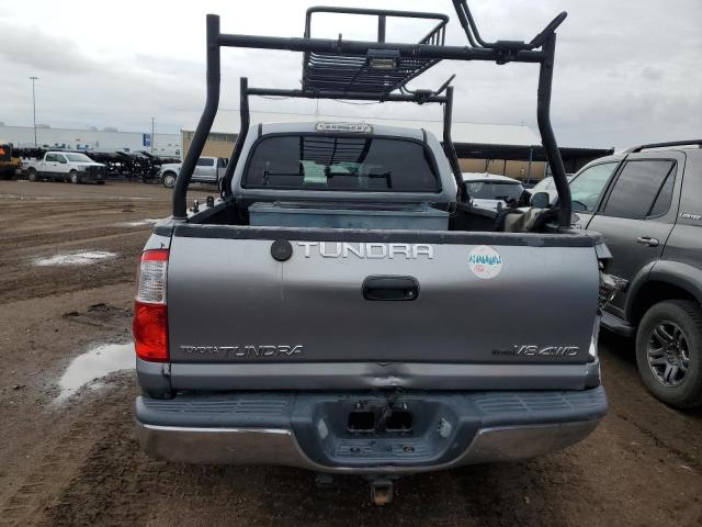 5TBDT44116S514084 - 2006 TOYOTA TUNDRA DOUBLE CAB SR5 GRAY photo 6