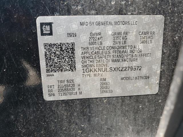 1GKKNULSXKZ279572 - 2019 GMC ACADIA SLT-1 Qara foto 13