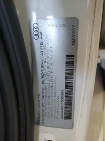 WAUGFAFC7FN045076 - 2015 AUDI A6 PREMIUM PLUS WHITE photo 12