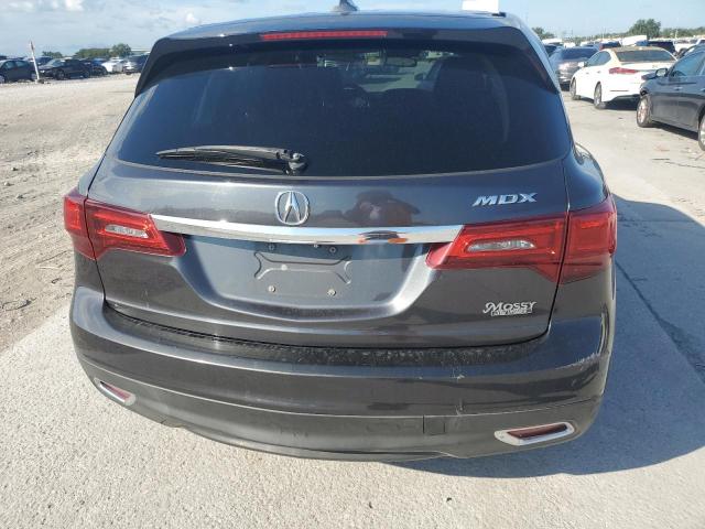 5FRYD3H40FB004168 - 2015 ACURA MDX TECHNOLOGY CHARCOAL photo 6