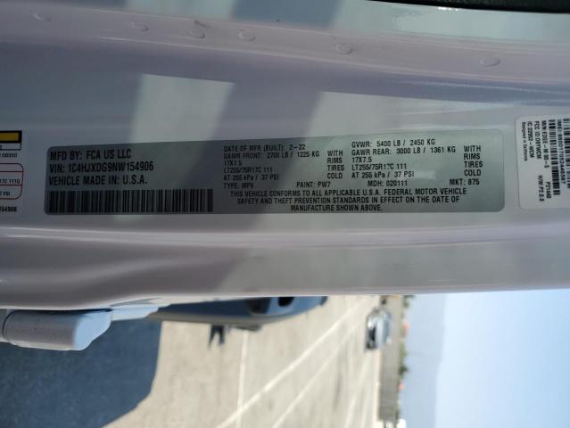 1C4HJXDG9NW154906 - 2022 JEEP WRANGLER U SPORT Белый фото 14